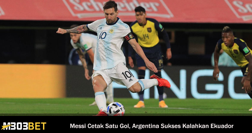 Gol Penalti Messi Bawa Argentina Menang